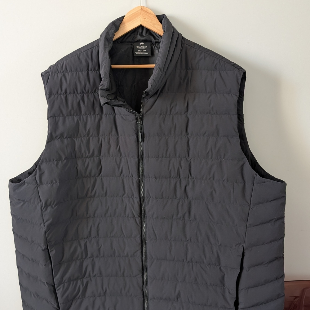 Men's Dark Gray Quilted Vest